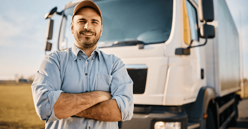 truck driver smiling