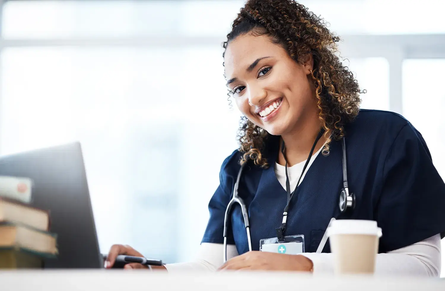 Young nurse in training